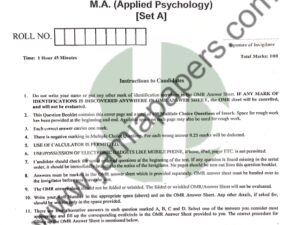 MA Applied Psychology 2017 Set A jamiapapers P1